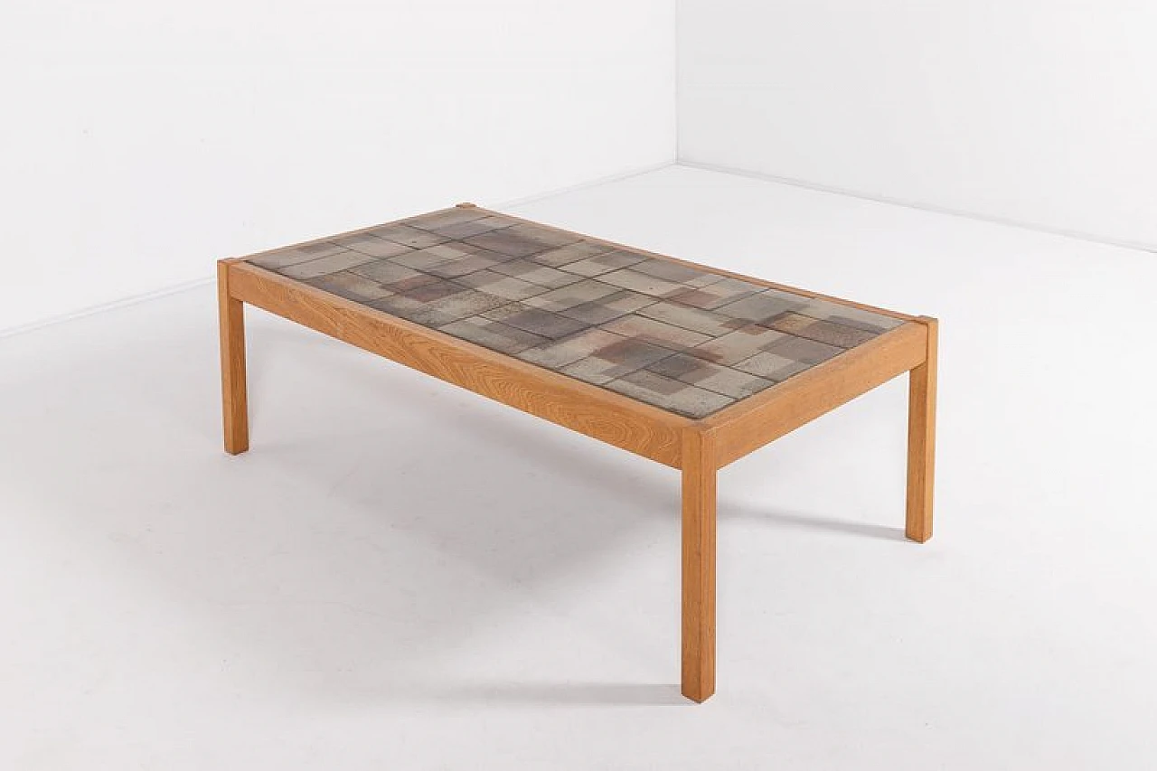 Ceramic top coffee table by Sallingboe, late 20th century 1