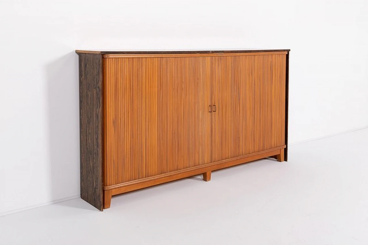 Danish free standing bar cabinet with stools, 1960s 2