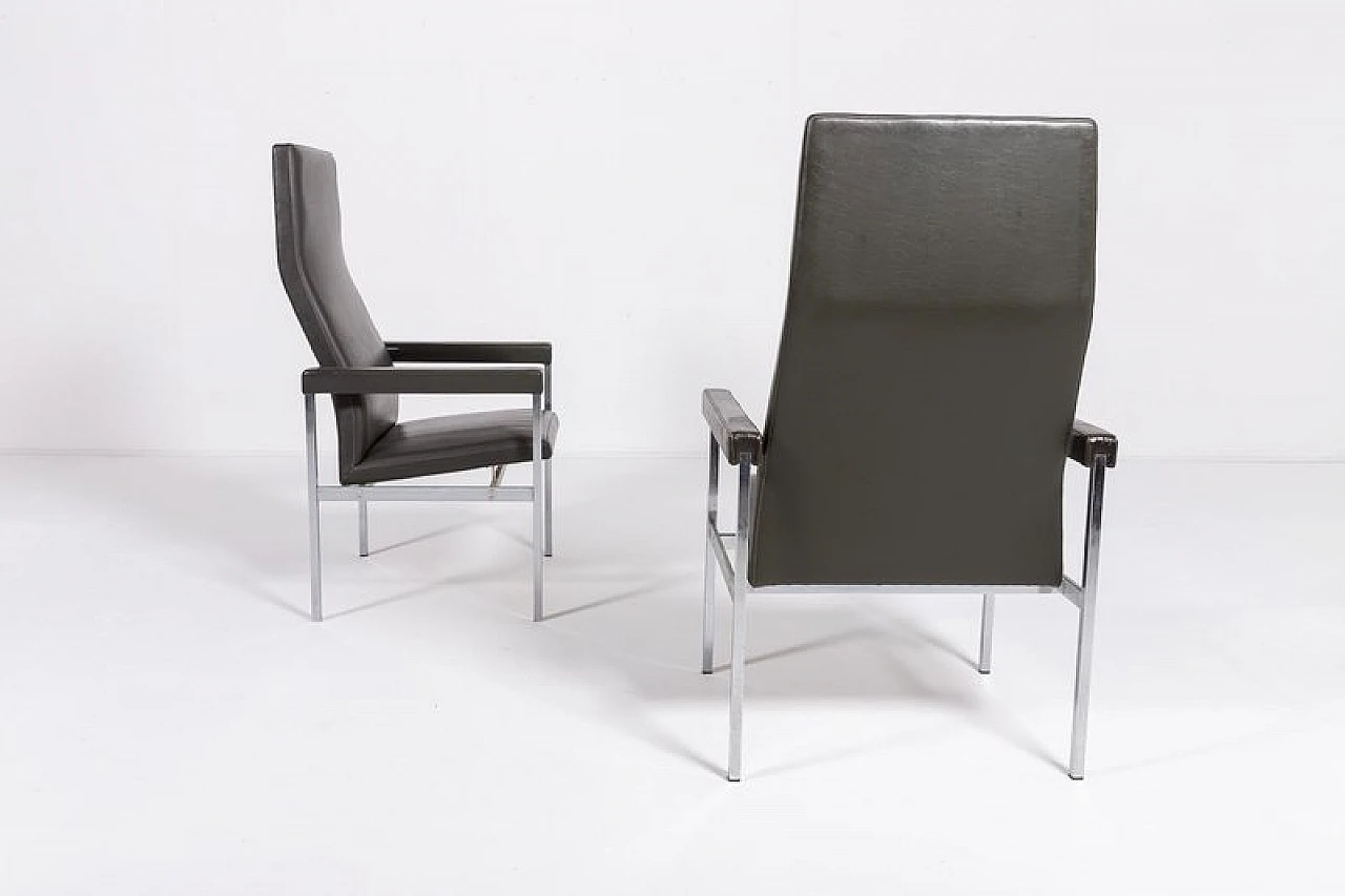 Coppia di poltrone con schienale alto di Fritz Hansen, anni '80 7