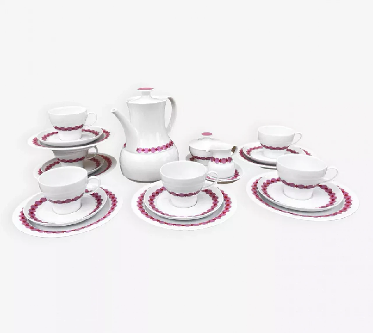 Thomas-Rosenthal porcelain coffee service, 1970s 1