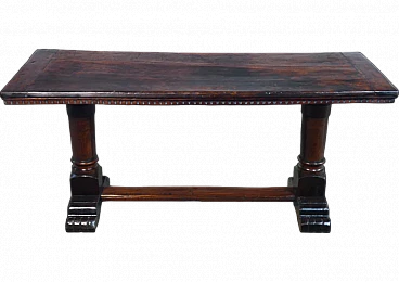 Solid walnut table, 18th century