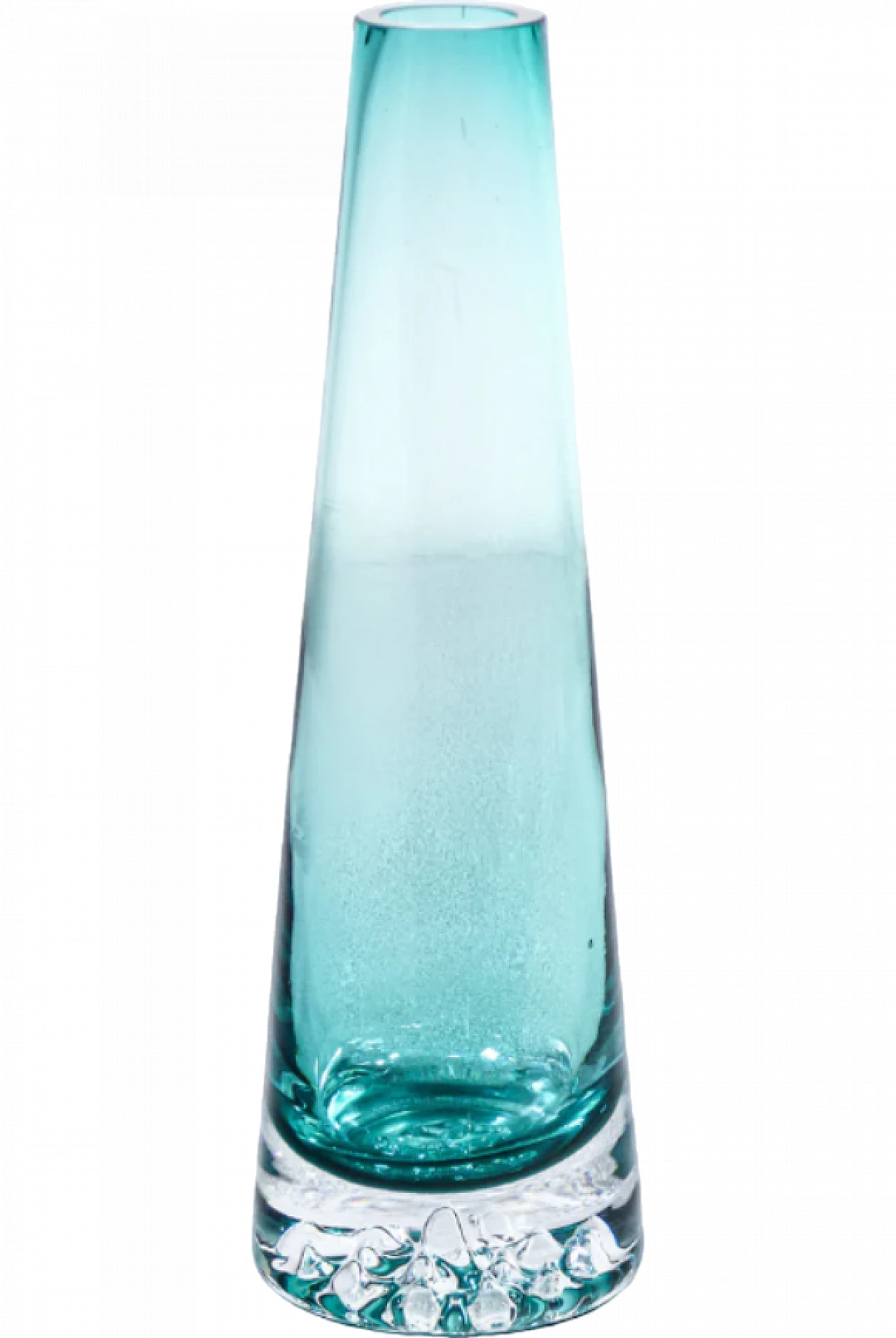 Blown Murano glass flower vase, 1960s 5