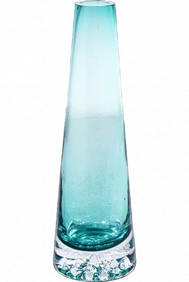 Blown Murano glass flower vase, 1960s