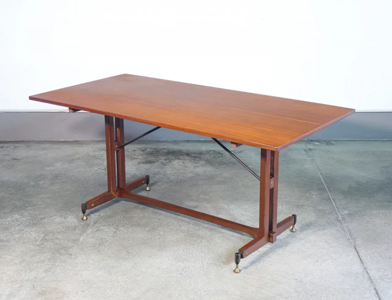 Wood and metal table, 1960s 1