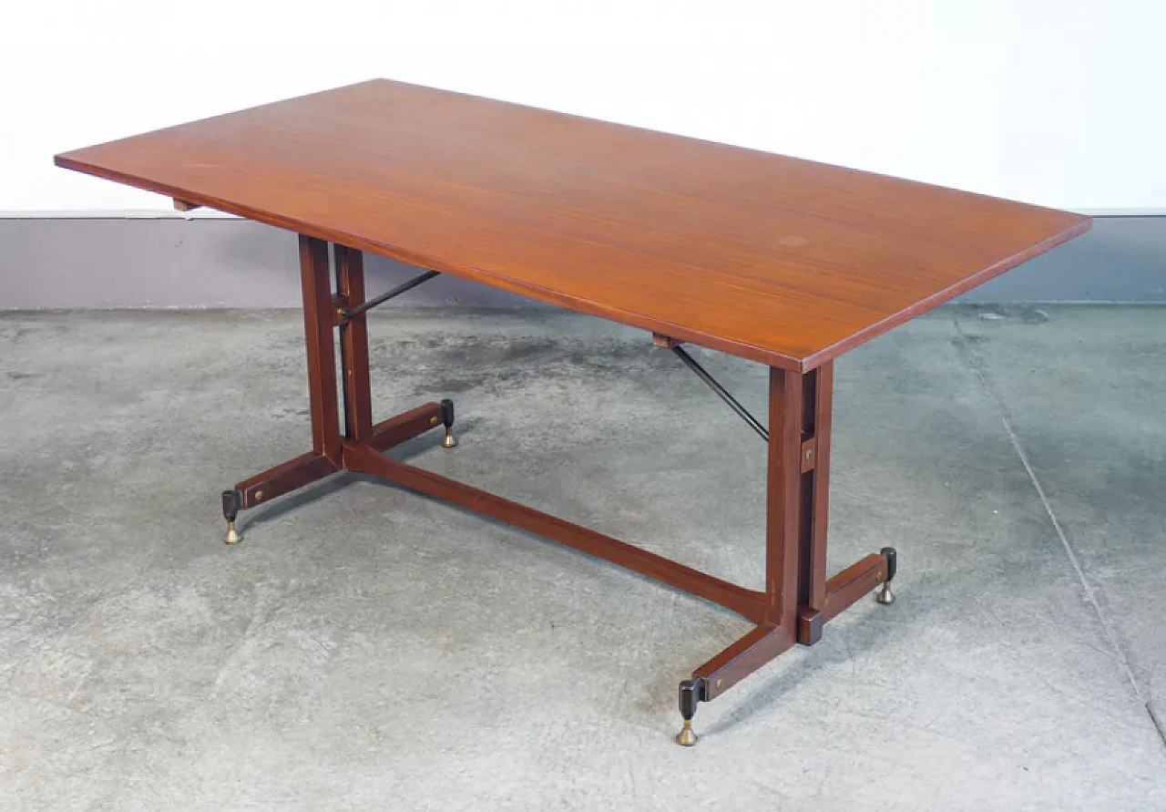 Wood and metal table, 1960s 6