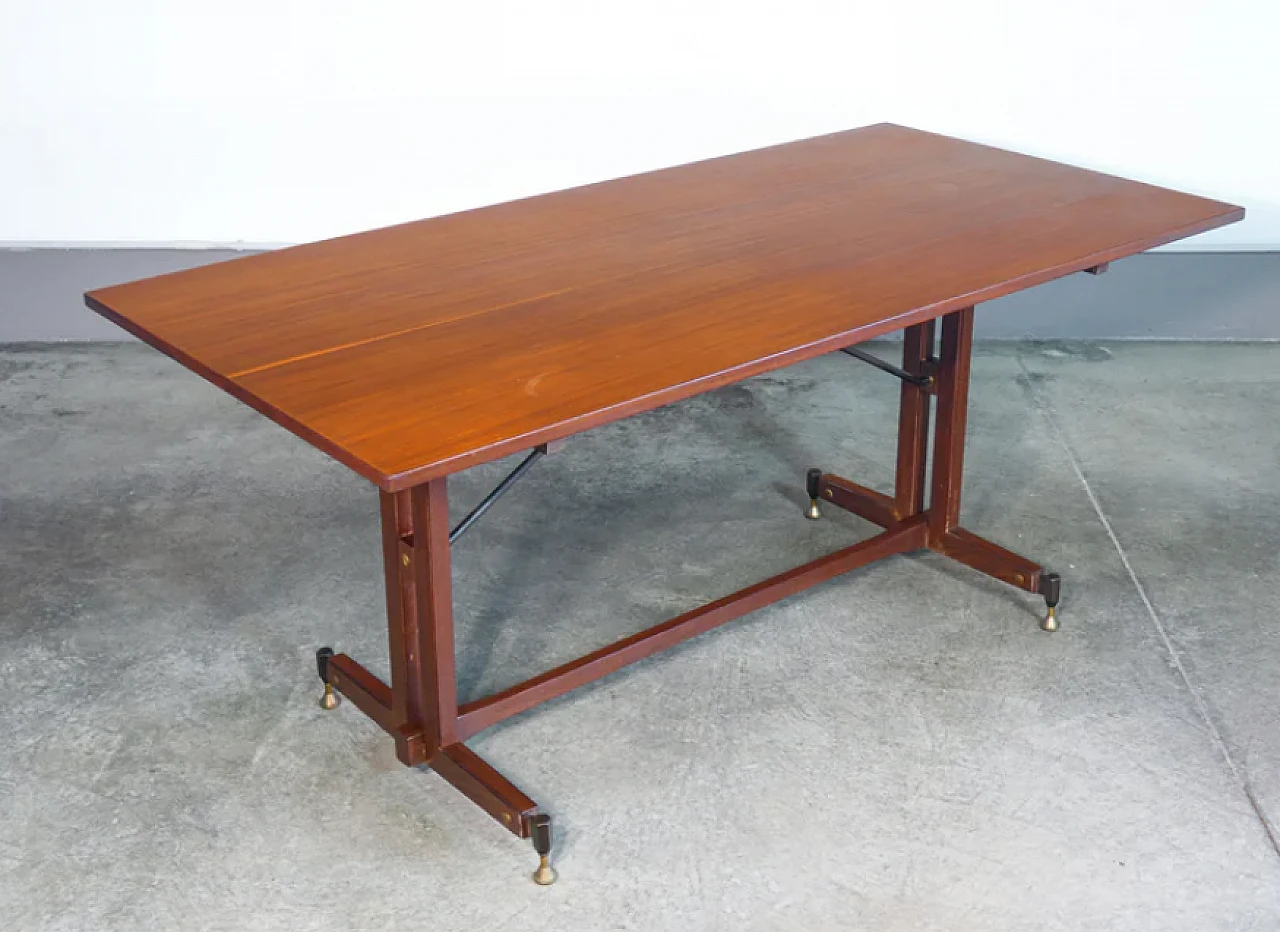 Wood and metal table, 1960s 7