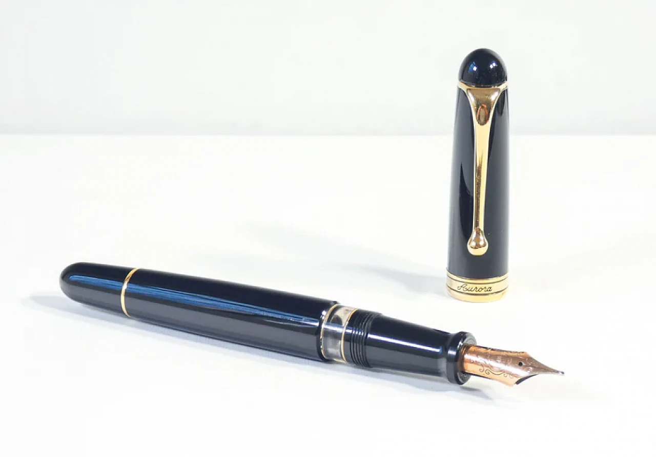 Aurora 88 fountain pen in celluloid and metal, late 20th century 3