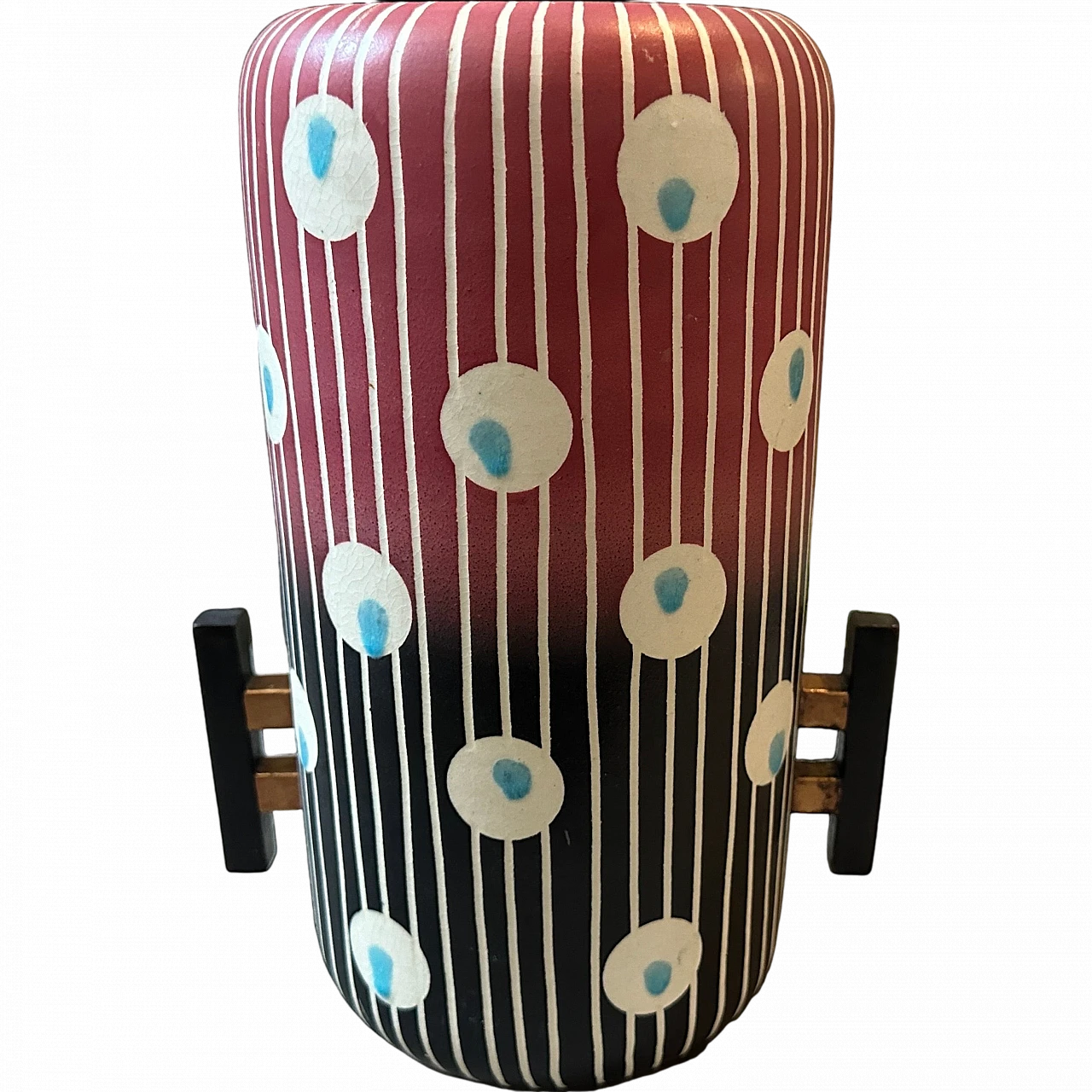 Hand-painted ceramic vase from Bellaria, 1960s 12