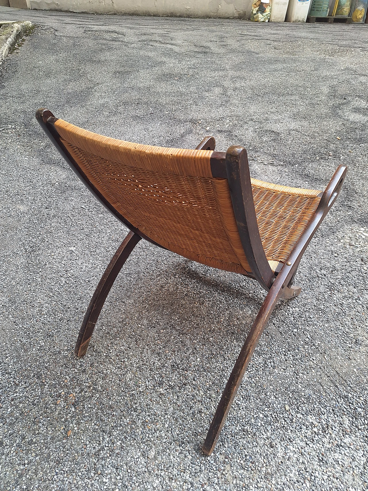 Ninfea rattan chair by Gio Ponti for Fratelli Reguitti, 1950s 6