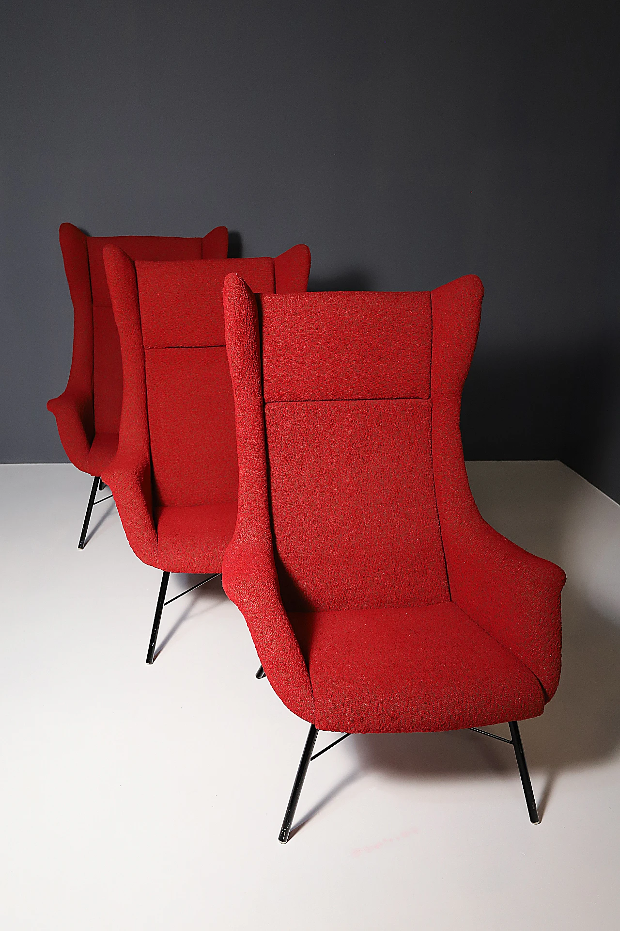 3 Poltrone Wingback di Navrátil & Sépiová, anni '60 6