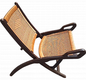 Ninfea rattan chair by Gio Ponti for Fratelli Reguitti, 1950s