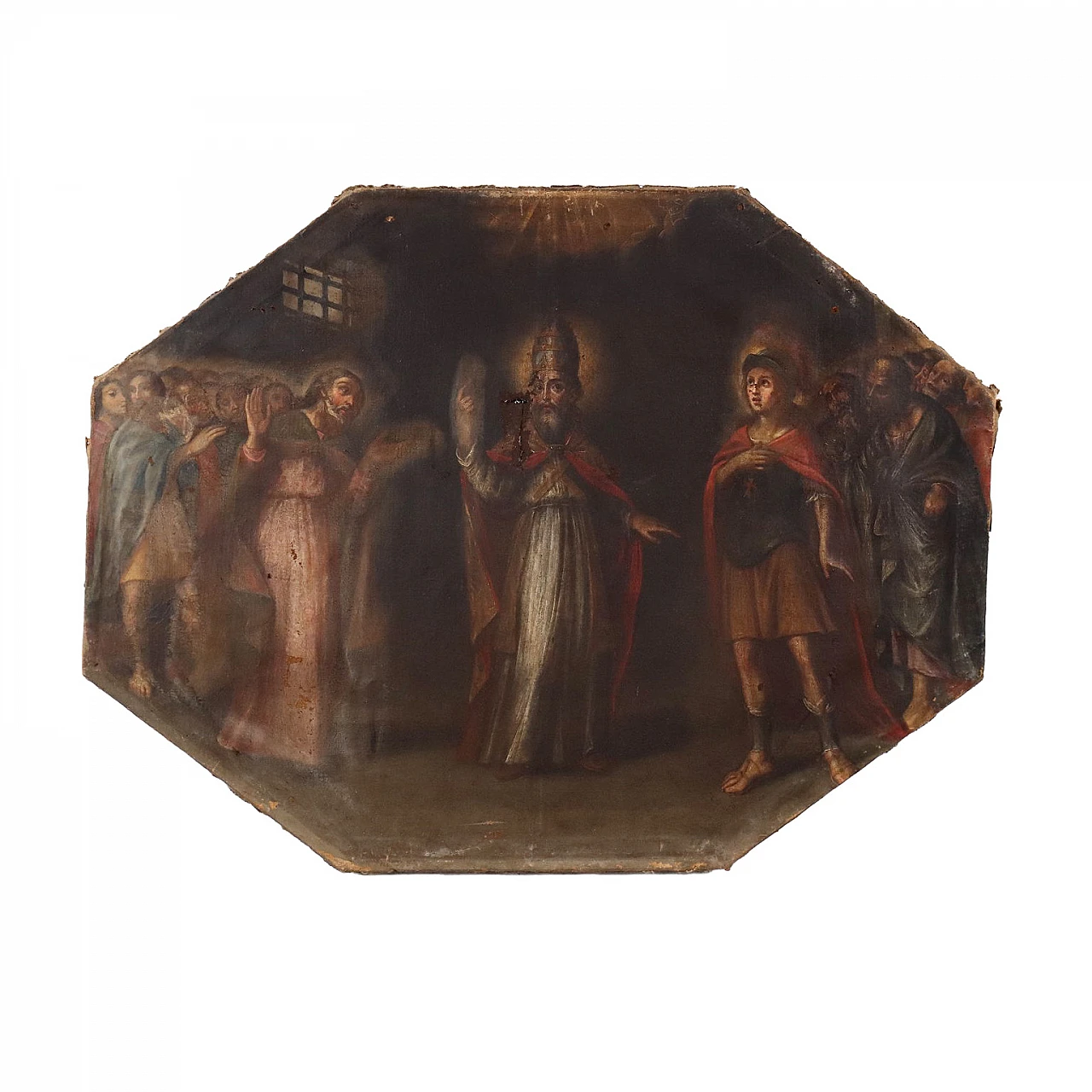 Religious subject oil on canvas, Italy, XVII Century 1