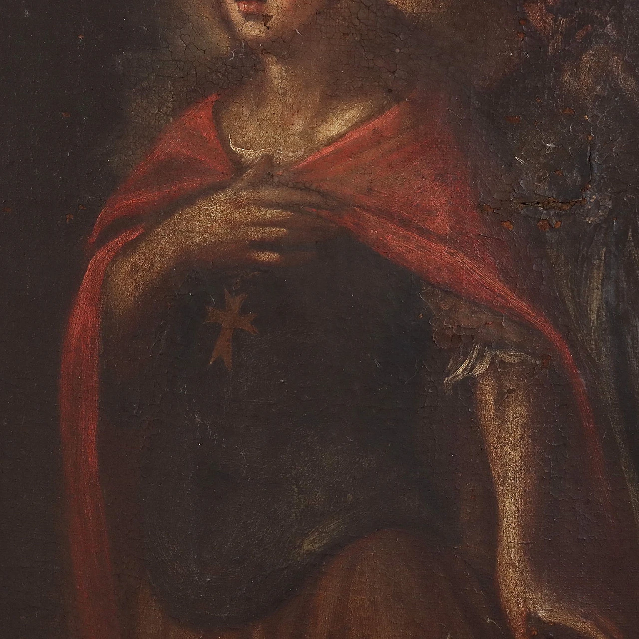 Religious subject oil on canvas, Italy, XVII Century 8