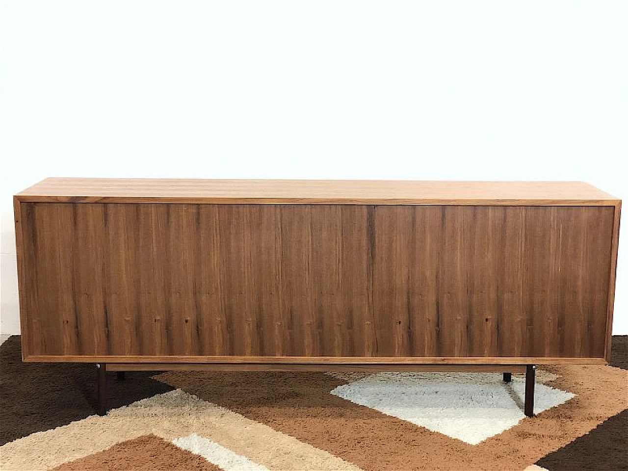 Teak cabinet with 2 sliding doors, 1960s 14