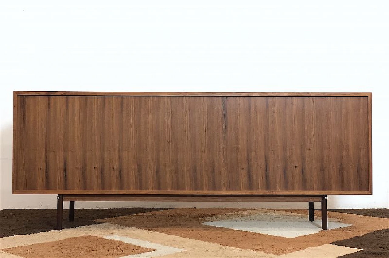 Teak cabinet with 2 sliding doors, 1960s 15