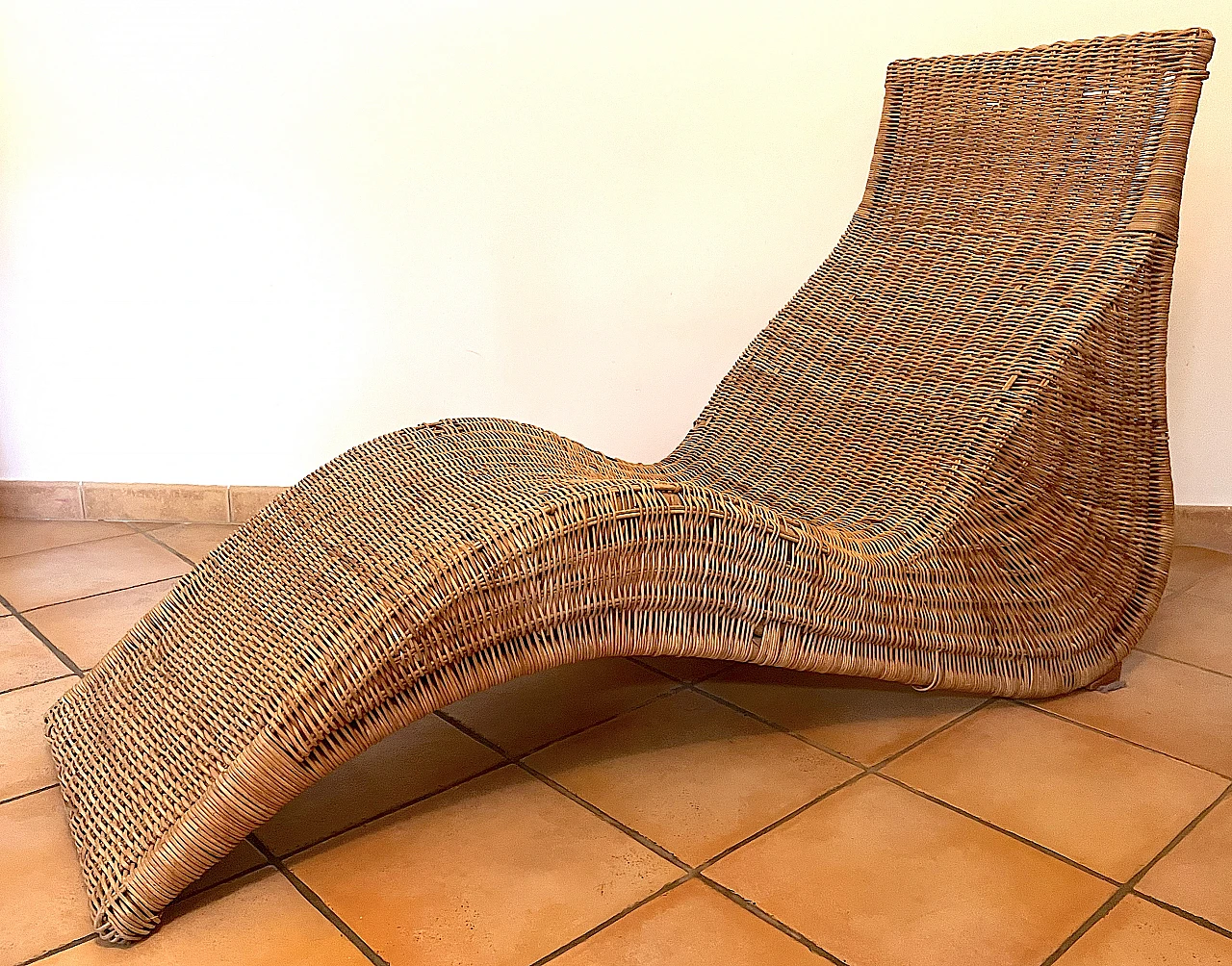 Karlskrona Wicker Chaise Lounge by Carl Öjerstam for Ikea, 1990s 4