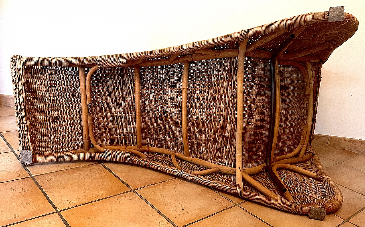 Karlskrona Wicker Chaise Lounge by Carl Öjerstam for Ikea, 1990s 5