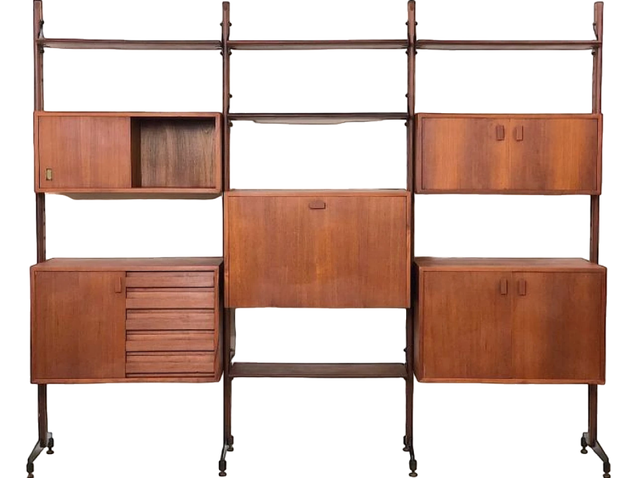 3-bay modular bookcase, 1960s 19