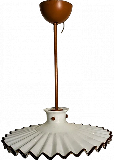 Lampada in vetro di Murano di Diaz De Santillana per Venini, anni '70