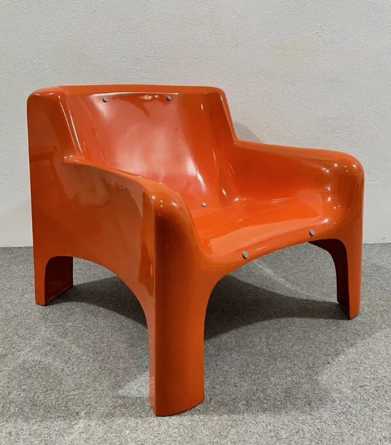 Gaia fibreglass armchair by Carlo Bartoli for Arflex, 1960s 1