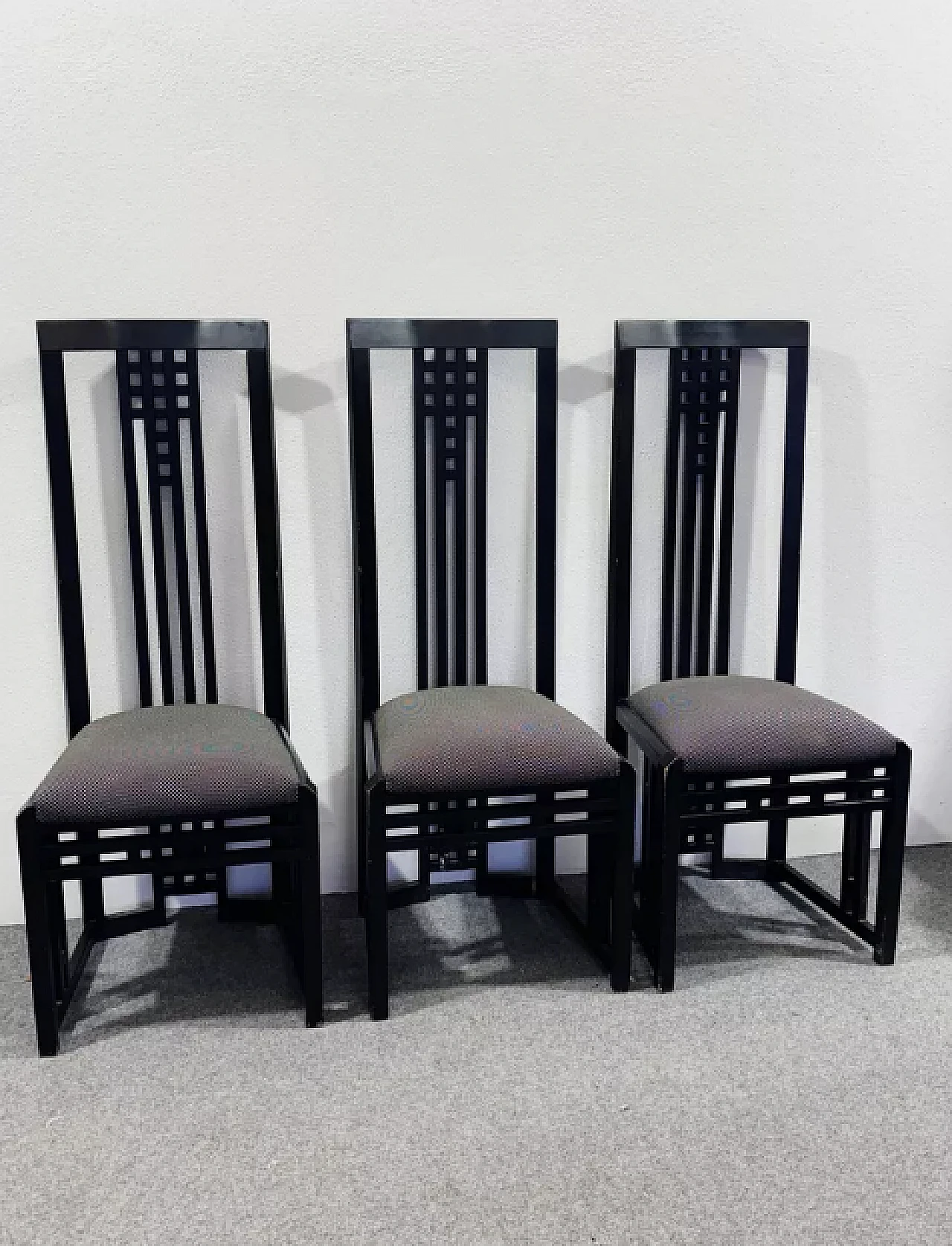 3 Tronetto wooden chairs, 1970s 1