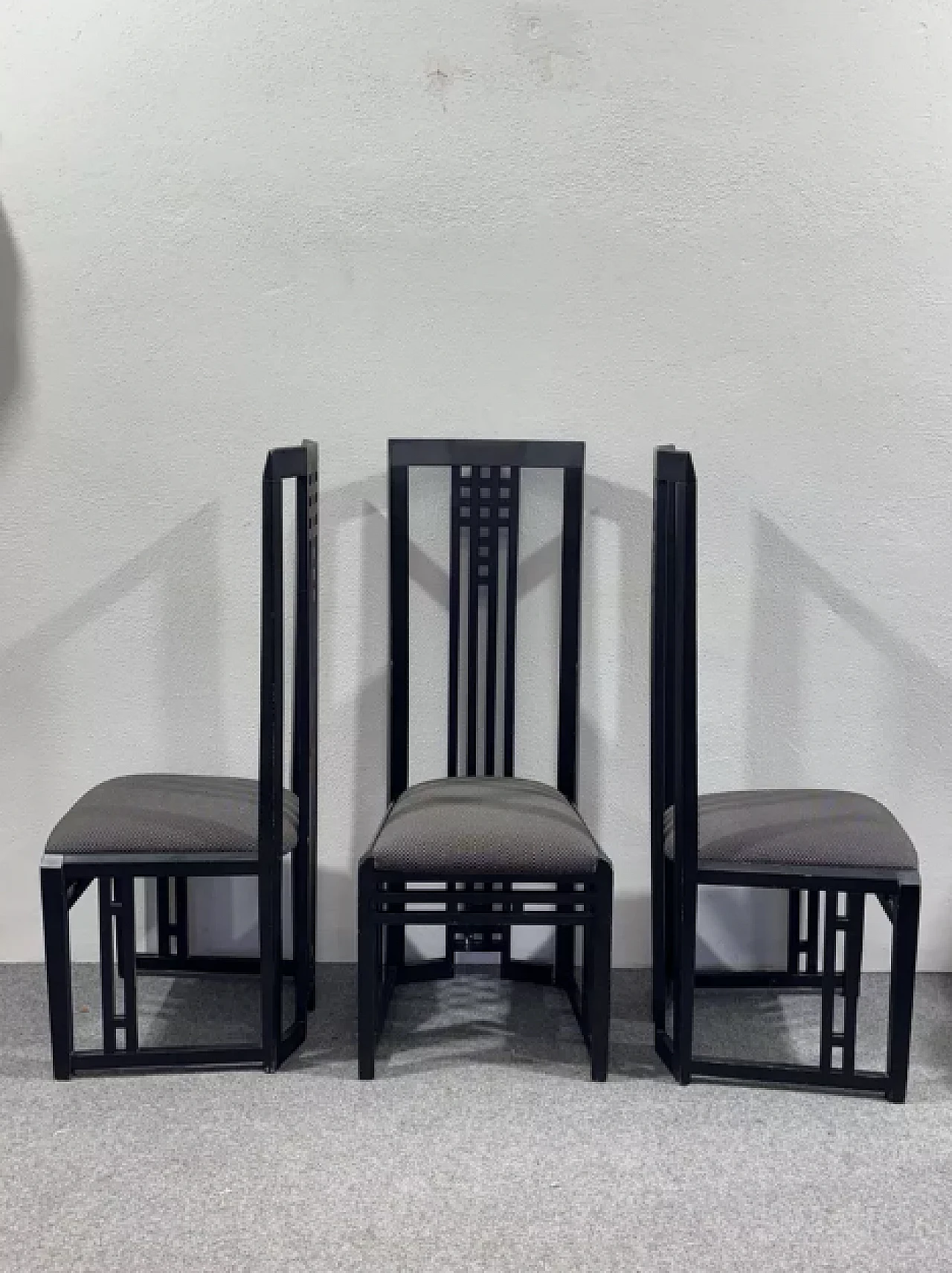 3 Tronetto wooden chairs, 1970s 4