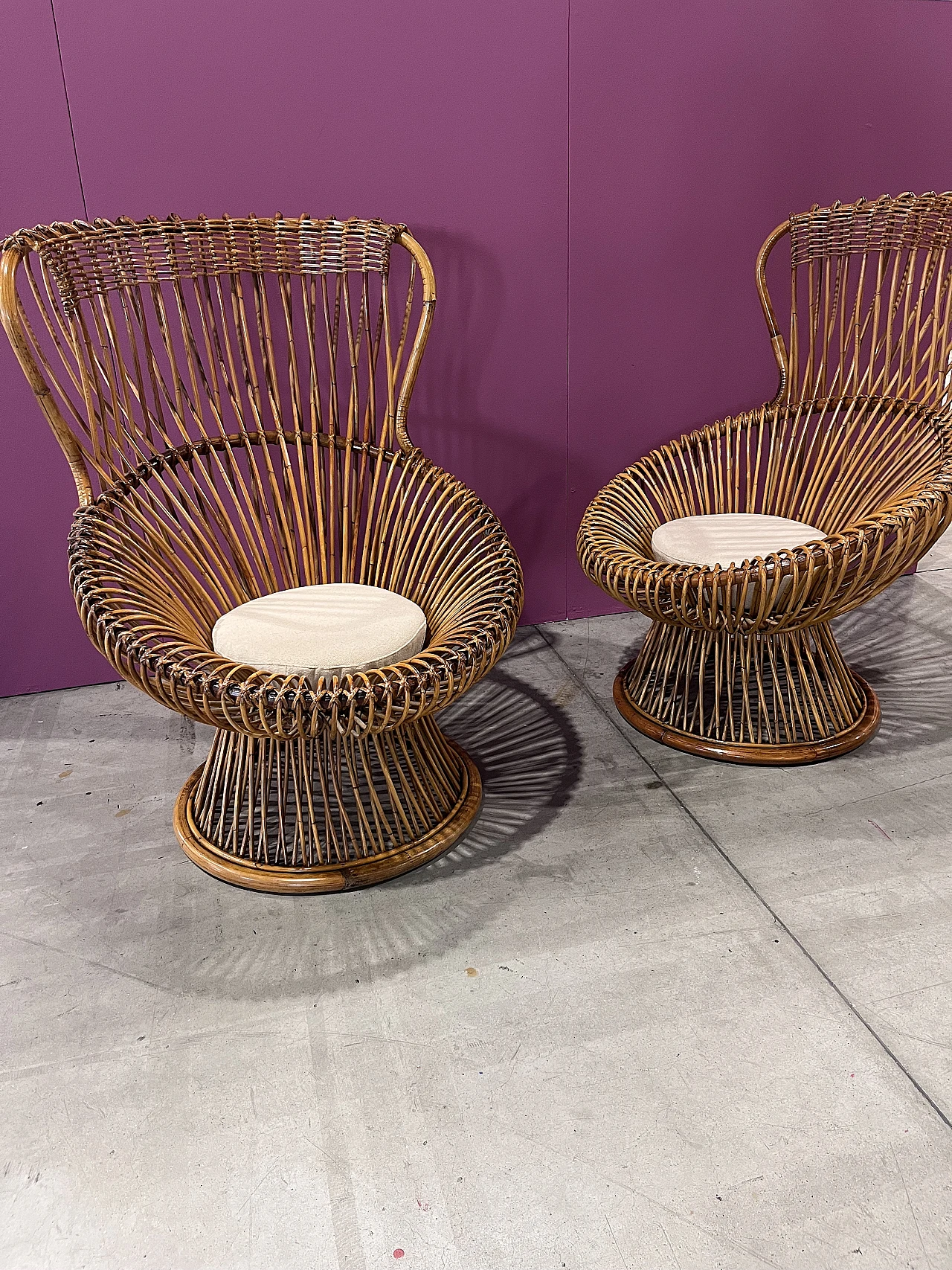 Pair of Margherita armchairs by Albini for Bonacina, 1951 4