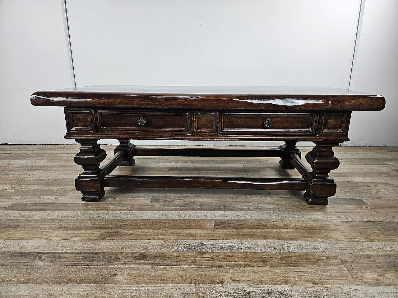 Coffee table in American walnut, 1980s 2