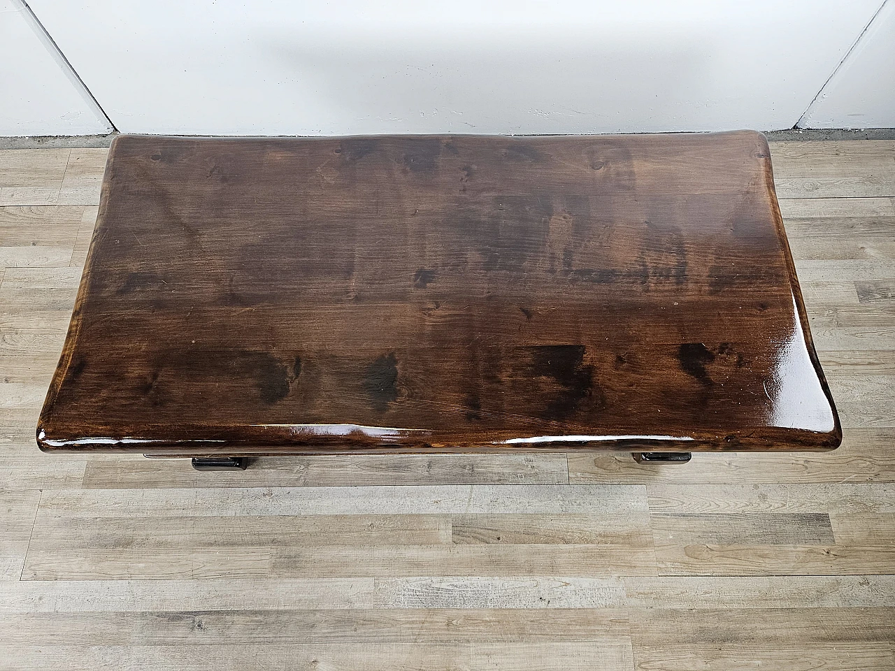 Coffee table in American walnut, 1980s 3