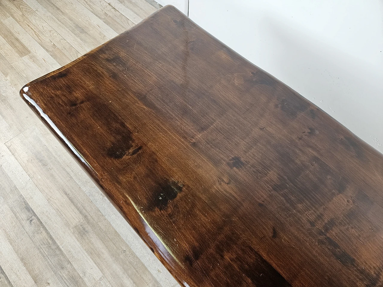 Coffee table in American walnut, 1980s 5