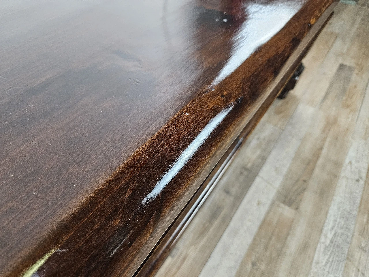 Coffee table in American walnut, 1980s 8