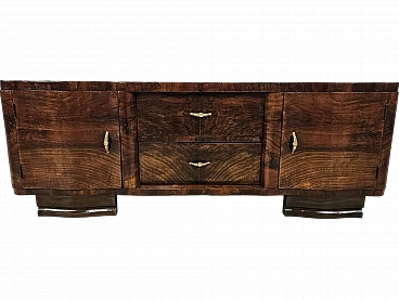 Art Deco mahogany briar sideboard