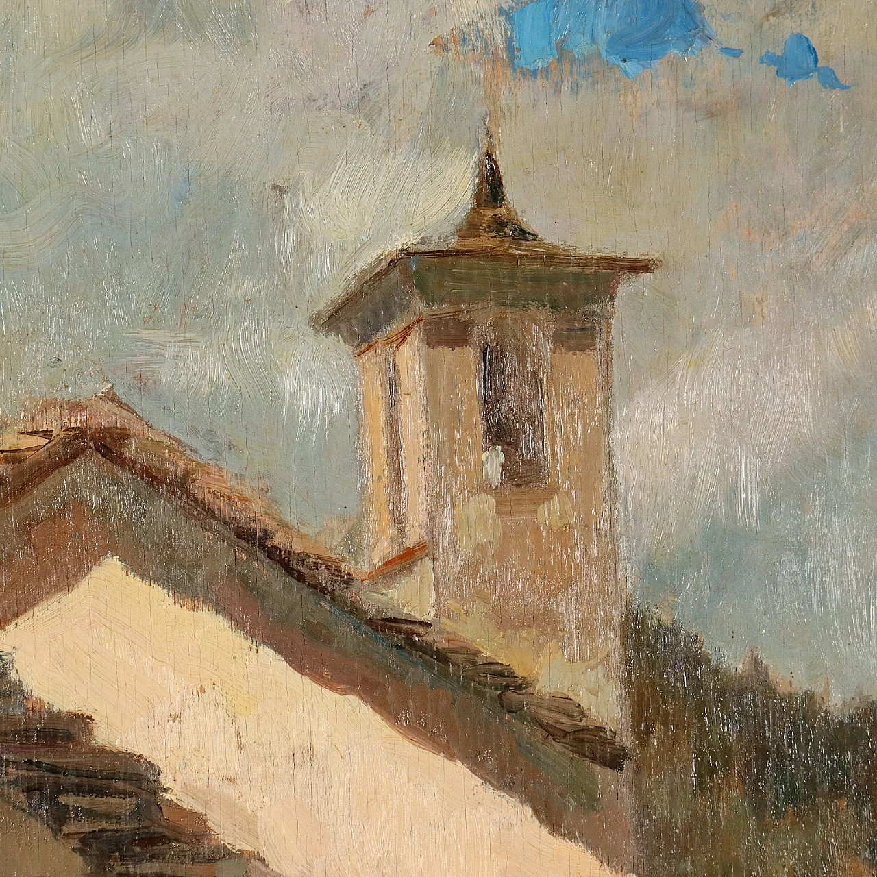 Painting by Domenico De Bernardi, oil on panel, 1920s 4