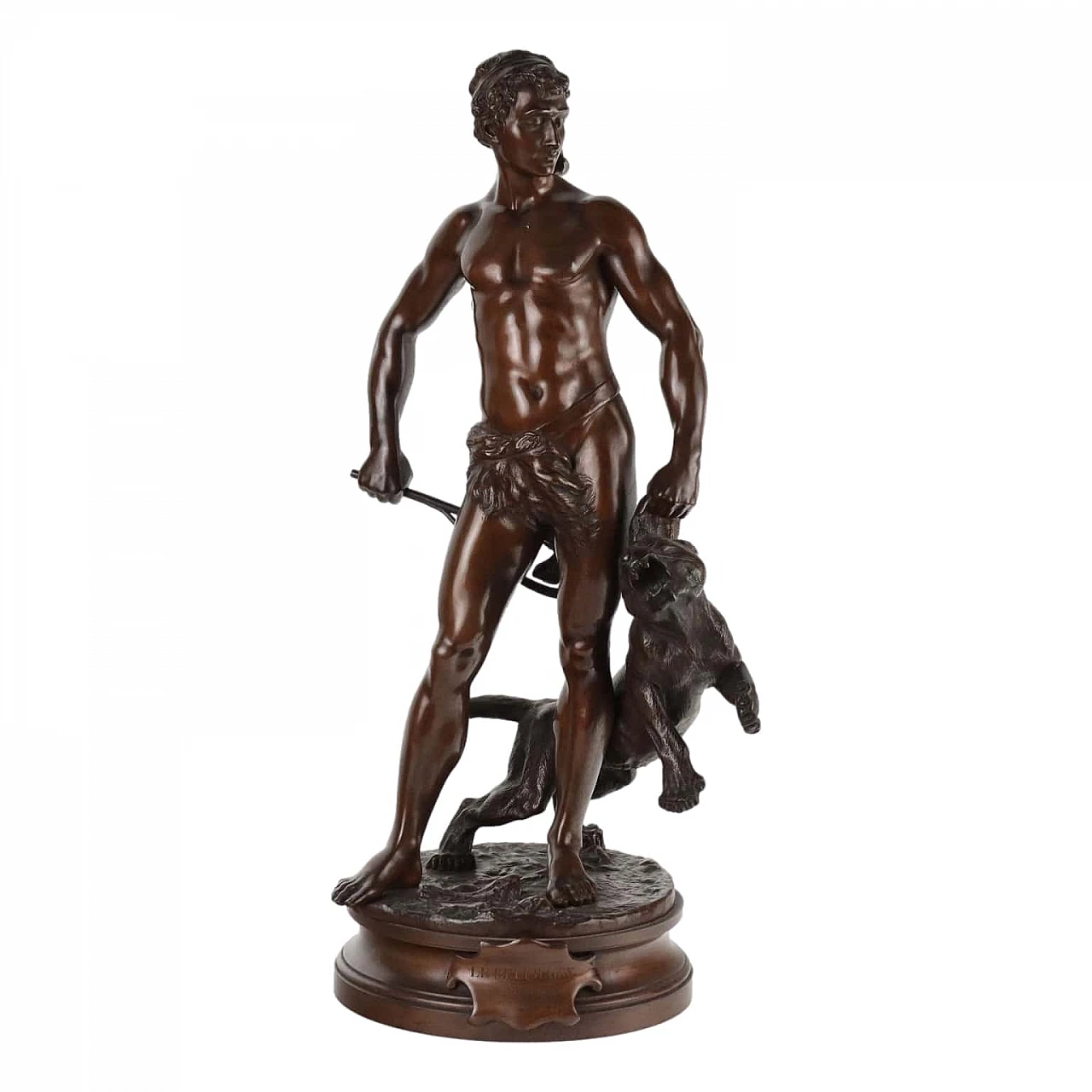 Adrien Etienne Gaudez, Le Belluaire, scultura in bronzo 1