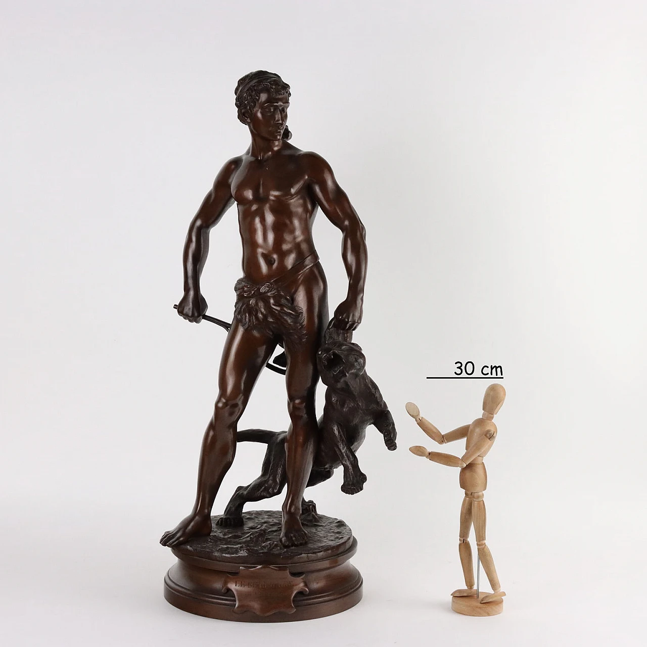 Adrien Etienne Gaudez, Le Belluaire, scultura in bronzo 2