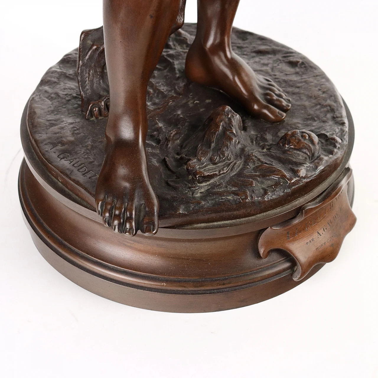 Adrien Etienne Gaudez, Le Belluaire, scultura in bronzo 5