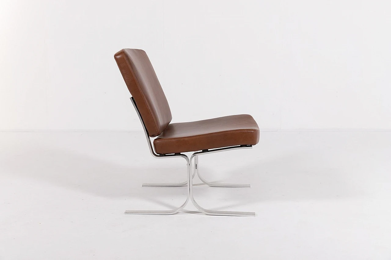 Leather armchair by Karl Erik Ekselius, 1960s 2