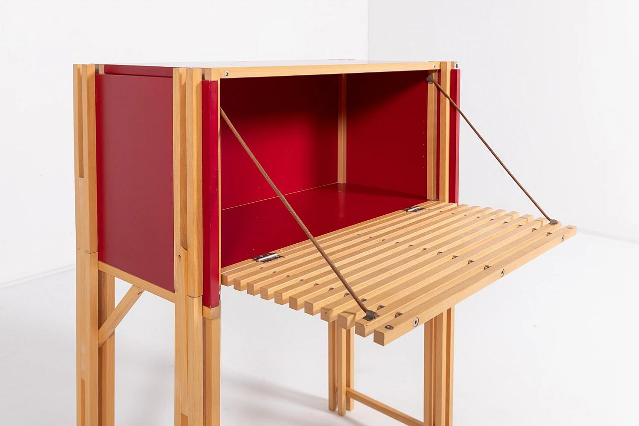 Desk cabinet with a chair by Simon Heikkila, 1990s 4