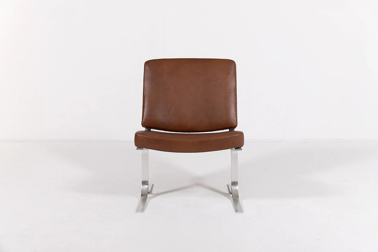 Leather armchair by Karl Erik Ekselius, 1960s 3