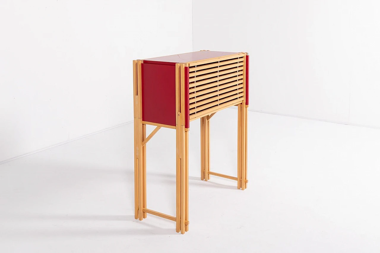 Desk cabinet with a chair by Simon Heikkila, 1990s 7