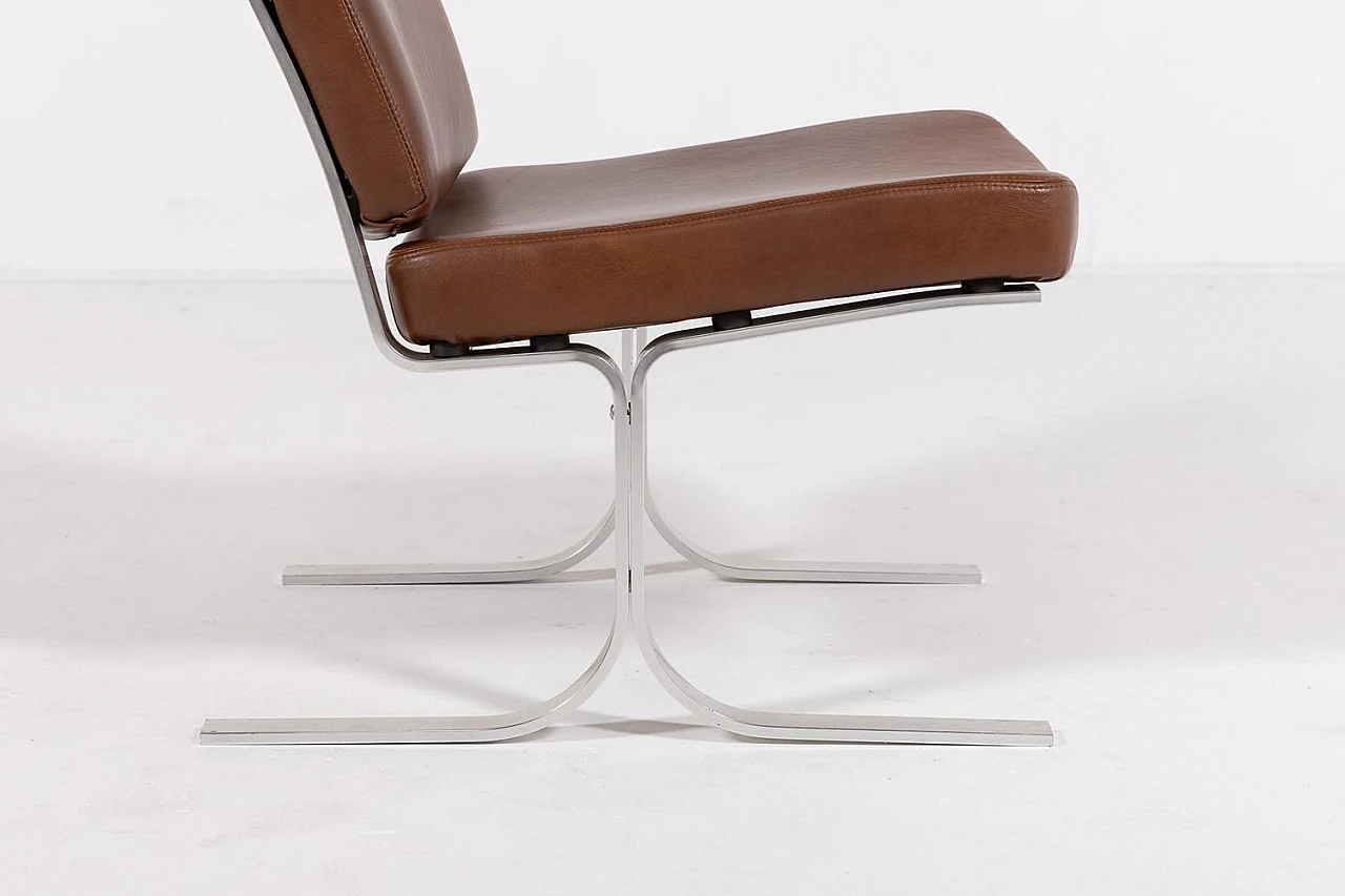 Leather armchair by Karl Erik Ekselius, 1960s 7