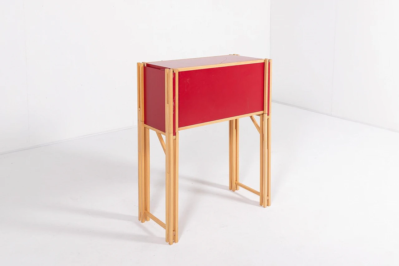 Desk cabinet with a chair by Simon Heikkila, 1990s 10