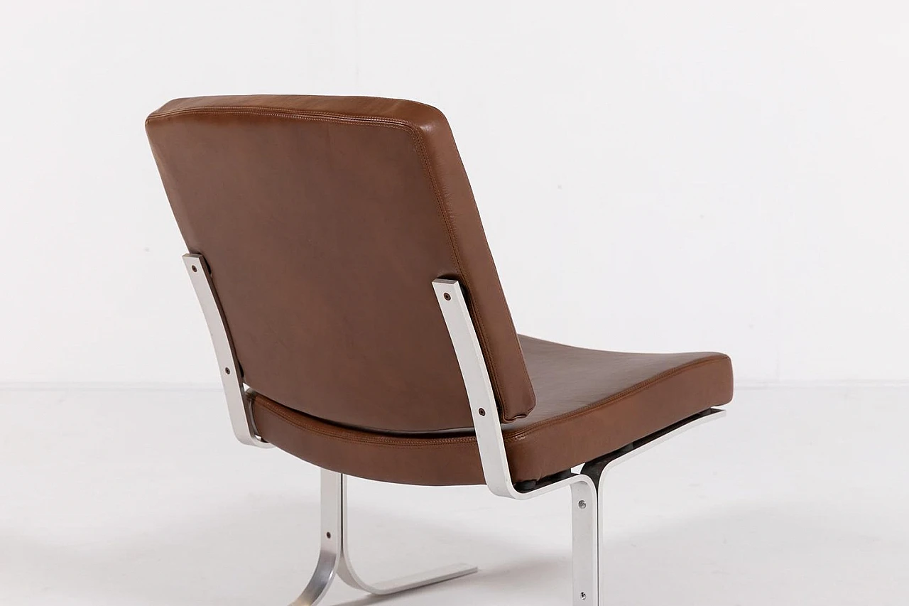 Leather armchair by Karl Erik Ekselius, 1960s 9