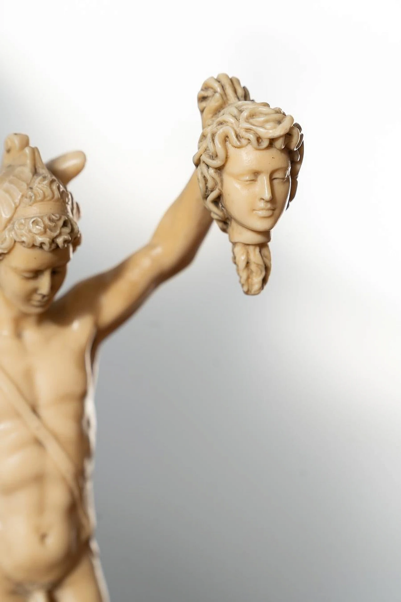 Pair of classical art figures in resin imitation Ivory, 1970s 6