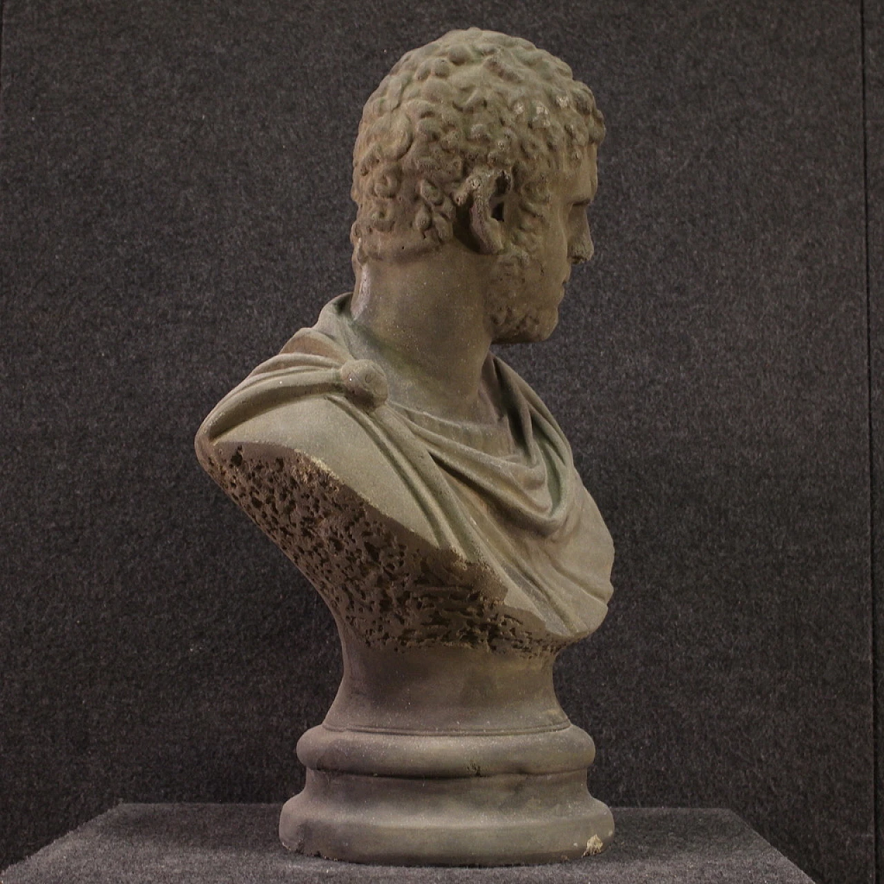 Scultura in cemento, busto dell'Imperatore Caracalla, XX secolo 4