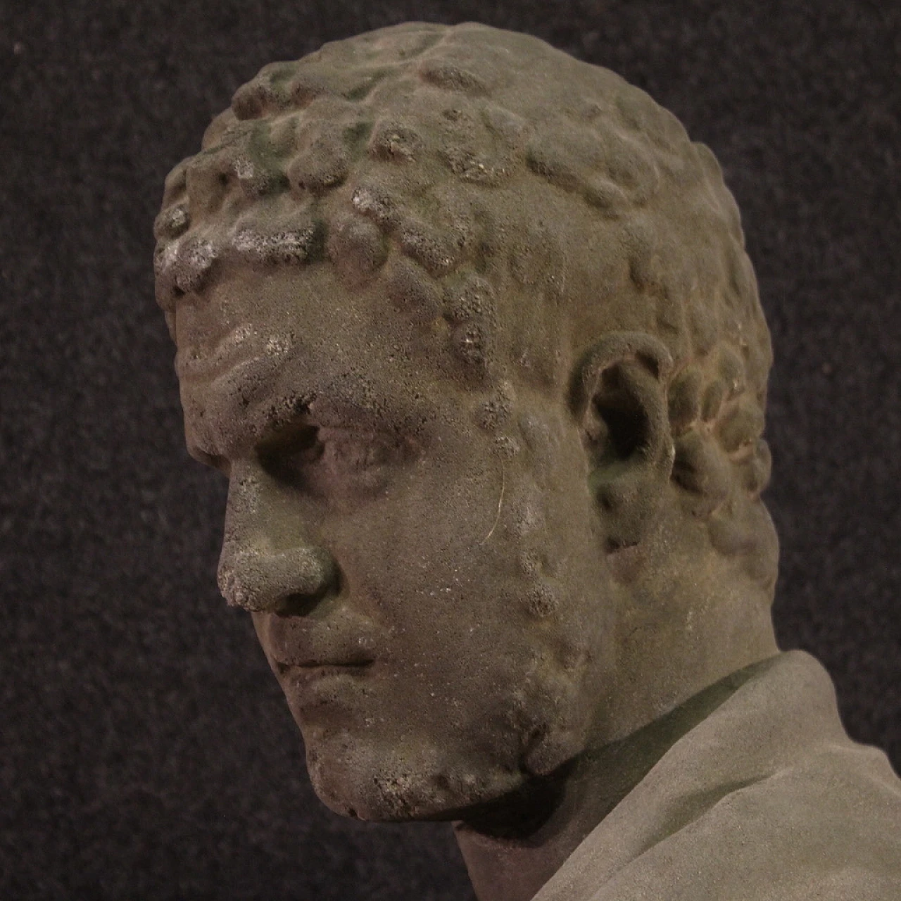 Scultura in cemento, busto dell'Imperatore Caracalla, XX secolo 10