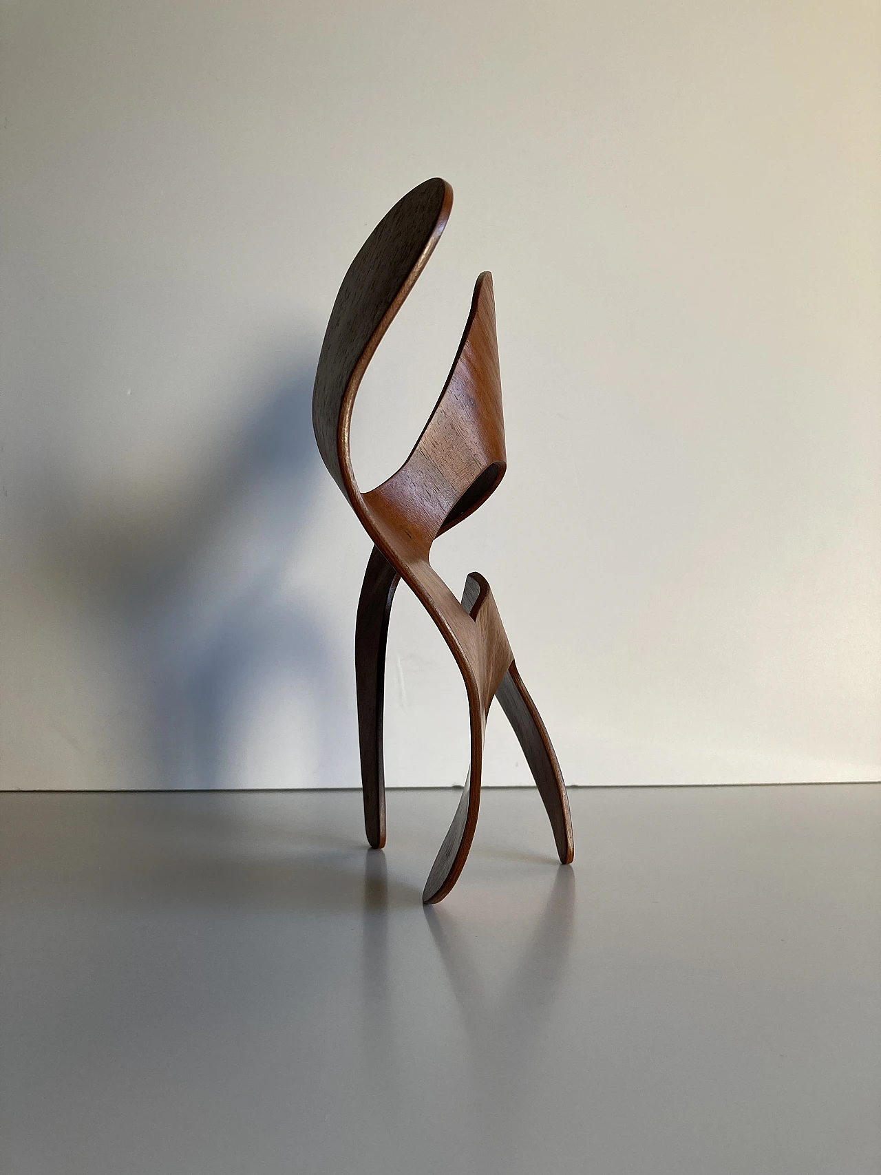 Mrs. Charles Eames_ The shadow does not bend, walnut plywood sculpture 43