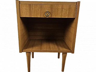 Bedside table with drawer and open compartment, 1980s