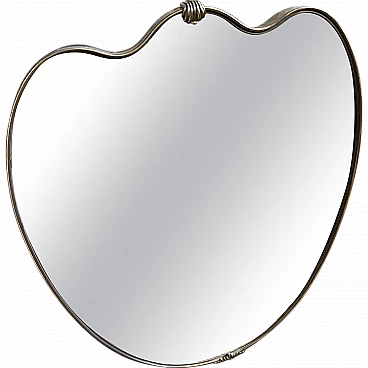 Heart-shaped wall mirror by Gio Ponti, 1950s