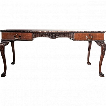 Edwardian desk with claw feet, late 19th century